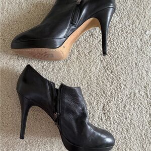 Vince Camuto Black Heeled Boots with Stiletto Heel
